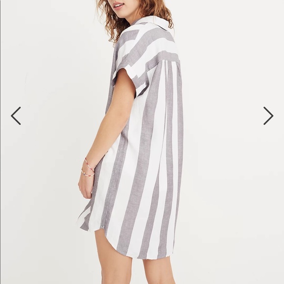 Madewell Maywood Stripe Shirtdress Size Large - Picture 3 of 9